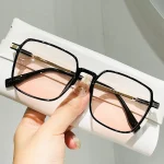 Lunettes de soleil carrées vintage pour femmes et hommes, lunettes de soleil classiques à grande monture, lunettes de créateur de marque de luxe, UV400, tendance