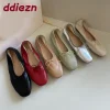 mode peu profonde femmes ballerines chaussures de danse décontracté femme chaussures souples papillon noeud chaussures plates pour femme sans lacet chaussures