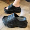 pantoufles à semelles compensées décontractées à la mode, légères, à enfiler, plateforme augmentée de 10cm, chaussures eva, sandales douces et respirantes, saison d'été