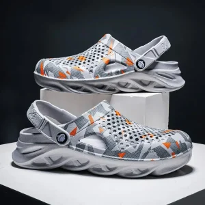 Sandales plates hommes chaussures EVA pantoufles jardin plate-forme sandales homme été sandales nouvelles hommes baskets en plein air tongs maison sabots