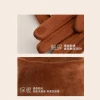 gants d'hiver élégants en daim pu pour femmes, velours chaud, coupe vent, pour écran tactile, cyclisme en plein air, équitation, g427