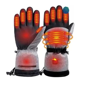 Gants chauffants en coton pour l&rsquo;hiver, chauffe-mains électrique thermique, imperméable, pour Snowboard, cyclisme, moto, vélo, Ski, activités de plein air