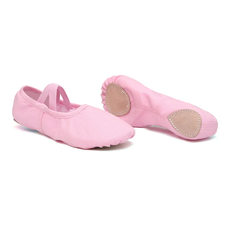 chaussures de ballet plates en toile pour filles, pantoufles de danse pour adultes, femmes et enfants, chaussures de danse souples pour entraînement pratique, 4 couleurs