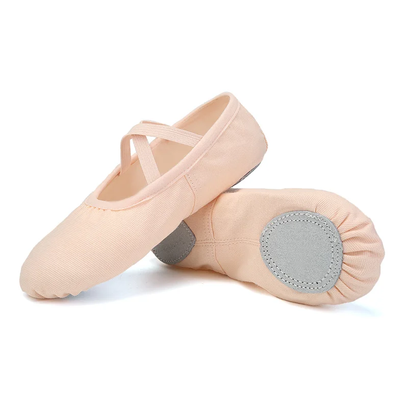 chaussures de ballet plates en toile pour filles, pantoufles de danse pour adultes, femmes et enfants, chaussures de danse souples pour entraînement pratique, 4 couleurs