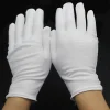 gants en coton blanc à doigts complets pour homme et femme, mitaines absorption de la sueur, pour serveurs, conducteurs, bijoux, travailleurs, 1 paire