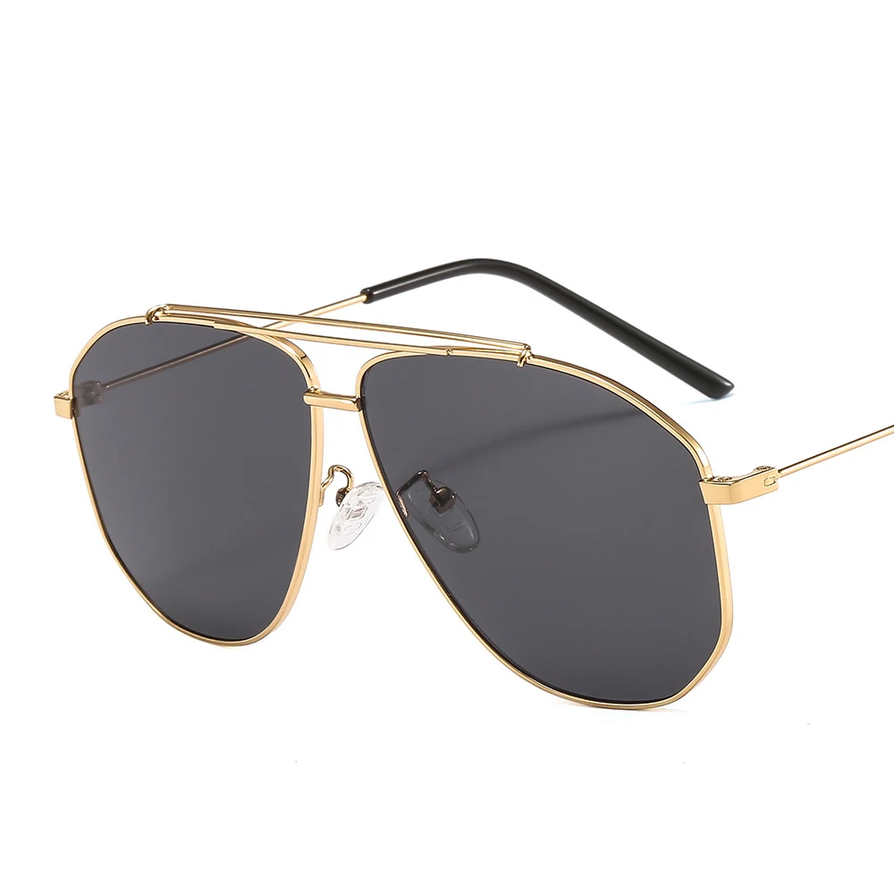 Lunettes de soleil à monture en métal rétro ciassique pour hommes et femmes, happator vintage des années 90, double pont, nuances unisexes, UV400, nouvelle tendance, 2023