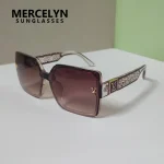 Lunettes de soleil de marque de luxe et élégantes pour femmes et hommes, surdimensionnées, carrées, de styliste, tendance, UV400