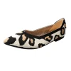chaussures en polyester respirantes pour femmes, ballerines à bout pointu, mocassins tricotés extensibles, robe quotidienne, printemps