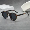 lunettes de soleil rondes pour hommes et femmes, style punk, rétro, tendance, monture transparente, uv400