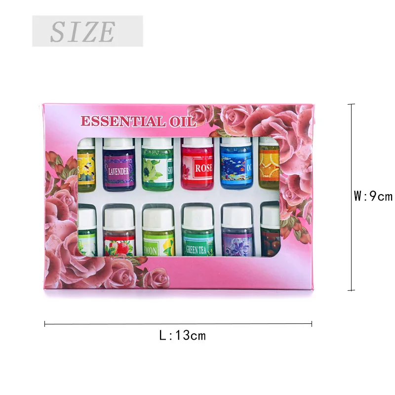 12 pièces x 3ml huiles essentielles pour diffuseur d'arôme humidificateur d'air plante naturelle aromathérapie désodorisant maison parfum huile parfum