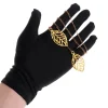 gants noirs en coton pour hommes et femmes, mitaines unisexes, main sèche, artisanat d'art, travail de manipulation, bijoux, inspection des pièces de monnaie