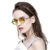 steampunk lunettes de soleil pour hommes femmes cadre rond conduite sports de plein air uv400 lunettes de soleil mode tendance rétro mâle femme lunettes