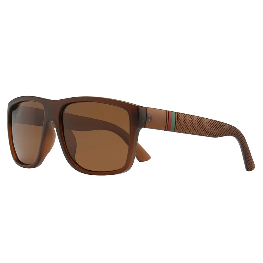 Mode Vintage classique rayure lunettes de soleil hommes femmes conduite pêche homme marque de luxe concepteur lunettes de soleil rétro UV400 lunettes