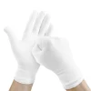 gants de travail en coton blanc, 12 paires, pour mains sèches, film de manipulation cérémonie, bijoux, gants d'inspection en argent, outil de nettoyage ménager