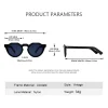 chicoptix classique rétro rond mode lunettes de soleil unisexe haute qualité acétate lunettes de soleil uv400 nylon lentille lunettes de soleil