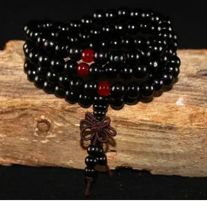 Bracelet de perles en bois de santal naturel de 8mm, méditation bouddhiste de bouddha pour femmes et hommes, chapelet de prière, décoration suspendue, 108 perles