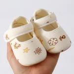 Chaussures plates pour bébé, chaussures de marche antidérapantes à semelle souple, chaussures d&rsquo;intérieur et d&rsquo;extérieur pour tout-petits filles et garçons
