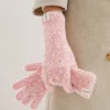 gants d'hiver chauds et épais pour femmes, longs doublés en peluche, doigts, mode pour les déplacements, respirants, antidérapants, polaire en polyester