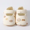 chaussures plates pour bébé, chaussures de marche antidérapantes à semelle souple, chaussures d'intérieur et d'extérieur pour tout petits filles et garçons