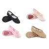 chaussures de ballet en toile pour filles, pantoufles de danse pour enfants, semelle fendue, chaussures de danse de gymnastique, de yoga, ballerine, plates