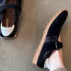 femmes ballet chaussures plates 2025 automne confortable anti dérapant en plein air chaussures décontractées rétro bouche peu profonde mary jane chaussures zapatos mujer
