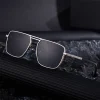 lunettes de soleil punk carrées surdimensionnées pour hommes, marque de luxe rétro à double faisceau, lunettes de conduite steampunk uv400, 2025