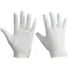 1 paire de gants de protection confortables pour le travail du jardin, gants de travail à domicile, gants blancs à haute élasticité pour adultes, gants en coton blanc