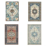 Tapis persan ethnique marocain nordique, antidérapant, pour salon, chambre à coucher, canapé, balcon, cuisine