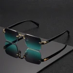 Lunettes de soleil classiques unisexes à la mode, sans cadre, tendance, pour Costume de vacances, meilleur cadeau pour les Occasions festives