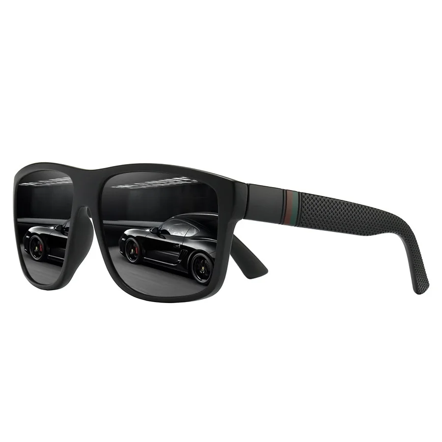 Mode Vintage classique rayure lunettes de soleil hommes femmes conduite pêche homme marque de luxe concepteur lunettes de soleil rétro UV400 lunettes