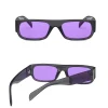 lunettes de soleil femme grand cadre violet lunettes carrées vintage rectangle lunettes de soleil sport de plein air nuances punk lunettes gafas de sol