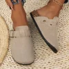 pantoufles plates parker fermées pour femmes, nouvelles chaussures à plateforme en liège pour femmes, sabots décontractés, chaussures plates d'extérieur, été