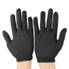 6/12 paires de gants en coton noir doux hydratant nuit eczéma gants en tissu extensible lavable bijoux inspection gants de travail
