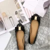 2025 fangxiting ballerines nouveau cuir tête ronde arc peu profond multifonctionnel chaussures simples femmes en cuir arc arc conception