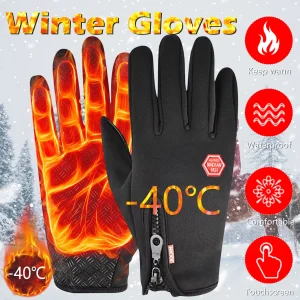 Gants imperméables à écran tactile pour hommes et femmes, gants chauds, randonnée, ski, pêche, cyclisme, Non-ALD, hiver, 506