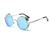 lunettes de soleil rondes steampunk pour hommes femmes vintage rétro gothique punk métal uv400 lunettes de soleil mâle femme lunettes 2025
