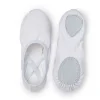 pantoufles de danse de ballet en toile pour filles, pour femmes et enfants, pratique classique, semelle fendue, danse plate pour adultes