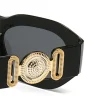 une paire de lunettes de soleil pc pour hommes et femmes avec les nouvelles lunettes de soleil rétro de grande valeur, lunettes de soleil à la mode, célébrité en ligne avec œil de chat