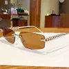 lunettes de soleil sans bordure pour femmes, tendance, de luxe, style vintage, chic, sans cadre, en métal, nouvelle collection