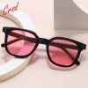 Lunettes de soleil carrées classiques pour myopie avec dioptrie, lunettes de soleil rétro, UV400, lunettes de myopie finies pour hommes et femmes,-50 à-600
