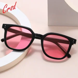 Lunettes de soleil carrées classiques pour myopie avec dioptrie, lunettes de soleil rétro, UV400, lunettes de myopie finies pour hommes et femmes,-50 à-600