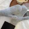 gants pour femmes en hiver, fourrure de lapin épaisse en peluche mignonne pour garder au chaud et à la fourrure, équitation d'étudiant pour éviter le froid et le congélation