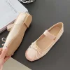 dames ballerines nouveau dans les sandales femmes lolita décontracté extérieur 2025 atutmn mode diapositives papillon noeud femme mary jane chaussures