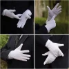 gants en coton blanc pour hommes, uniforme de smoking formel, garde d'honneur, défilé, costume de cérémonie, cosplay, pièce de monnaie, bijoux, gant de majordome