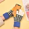 Gants chauds pour femmes, protection des mains, écran tactile, optique d&rsquo;épissage, mode, document solide, simple, drôle, vente en gros, automne, hiver