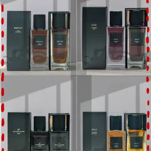 Marque de luxe et nom de parfum Texture simple et grande luxueuse boîte-cadeau Option cadeau positionnement haut de gamme rencontres essentielles