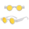 ins petites lunettes de soleil rondes pour femmes et hommes, nuances punk rétro, mode uv400, lentille océan transparente, tendance, populaire