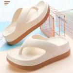 Tongs pour femmes, chaussures au Design populaire, tendance 2024, sandales à plateforme décontractées, pantoufles d&rsquo;extérieur antidérapantes, caractéristiques uniques, sandales plates