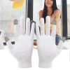 gants blancs en coton pour la conduite à écran tactile, le cyclisme, le vélo, la conduite sportive