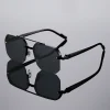 gm lumias lunettes de soleil surdimensionnées semi sans monture hommes mode vintage dégradé nuances décontractées marque de luxe design lunettes de soleil en plein air